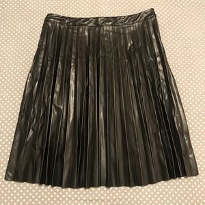 Black leather Skirt
